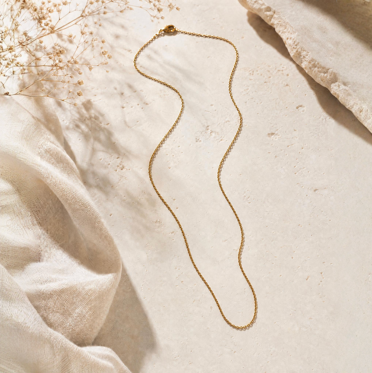 Fine S-Chain Necklace Small Donut