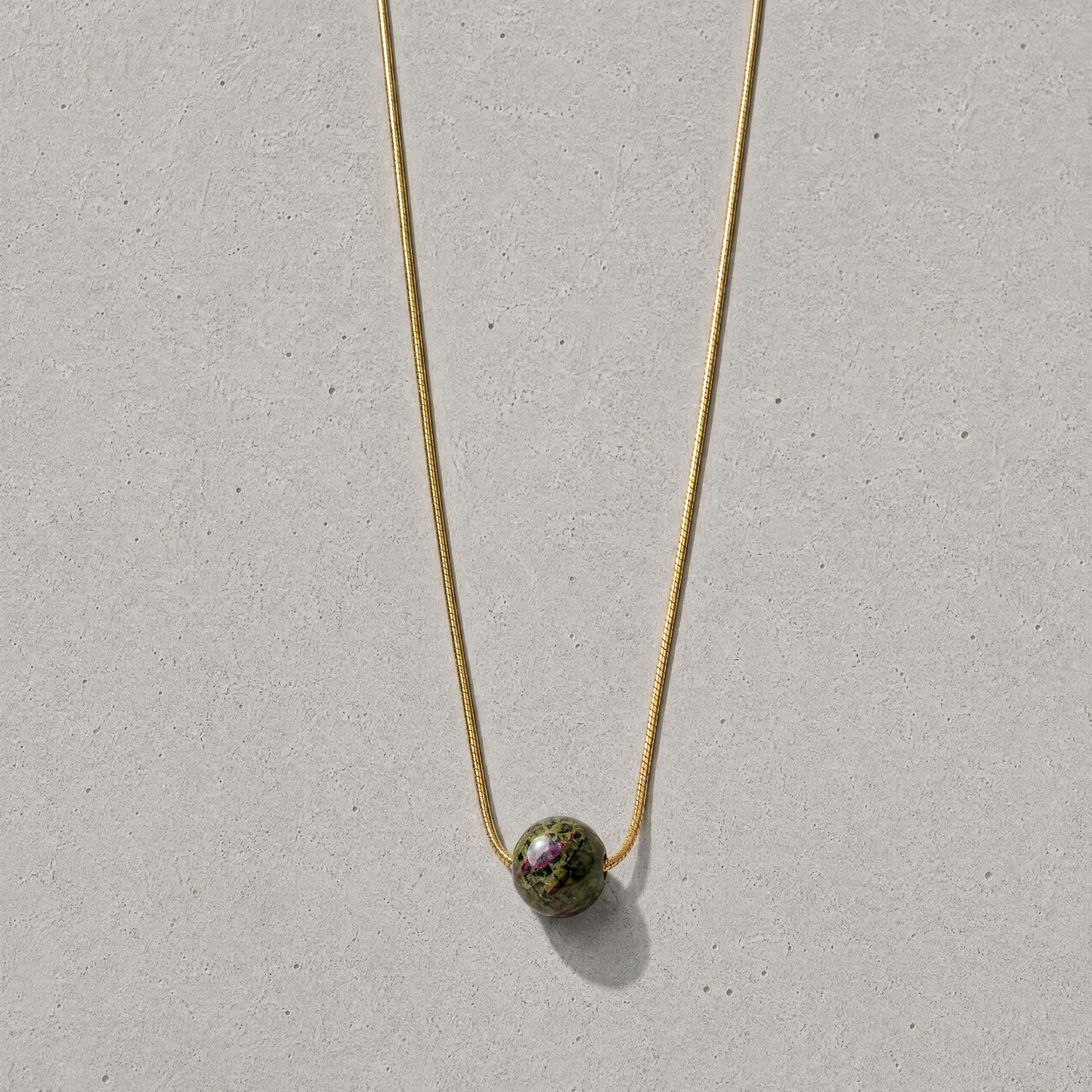 Snake Chain Necklace Ball