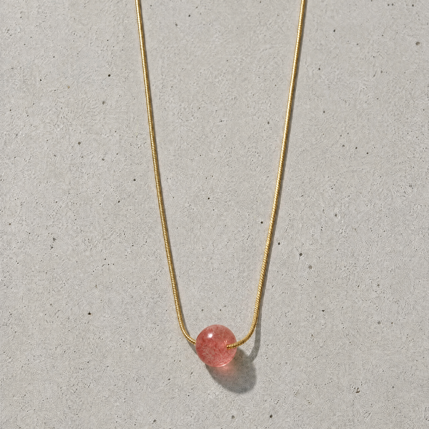 Snake Chain Necklace Ball