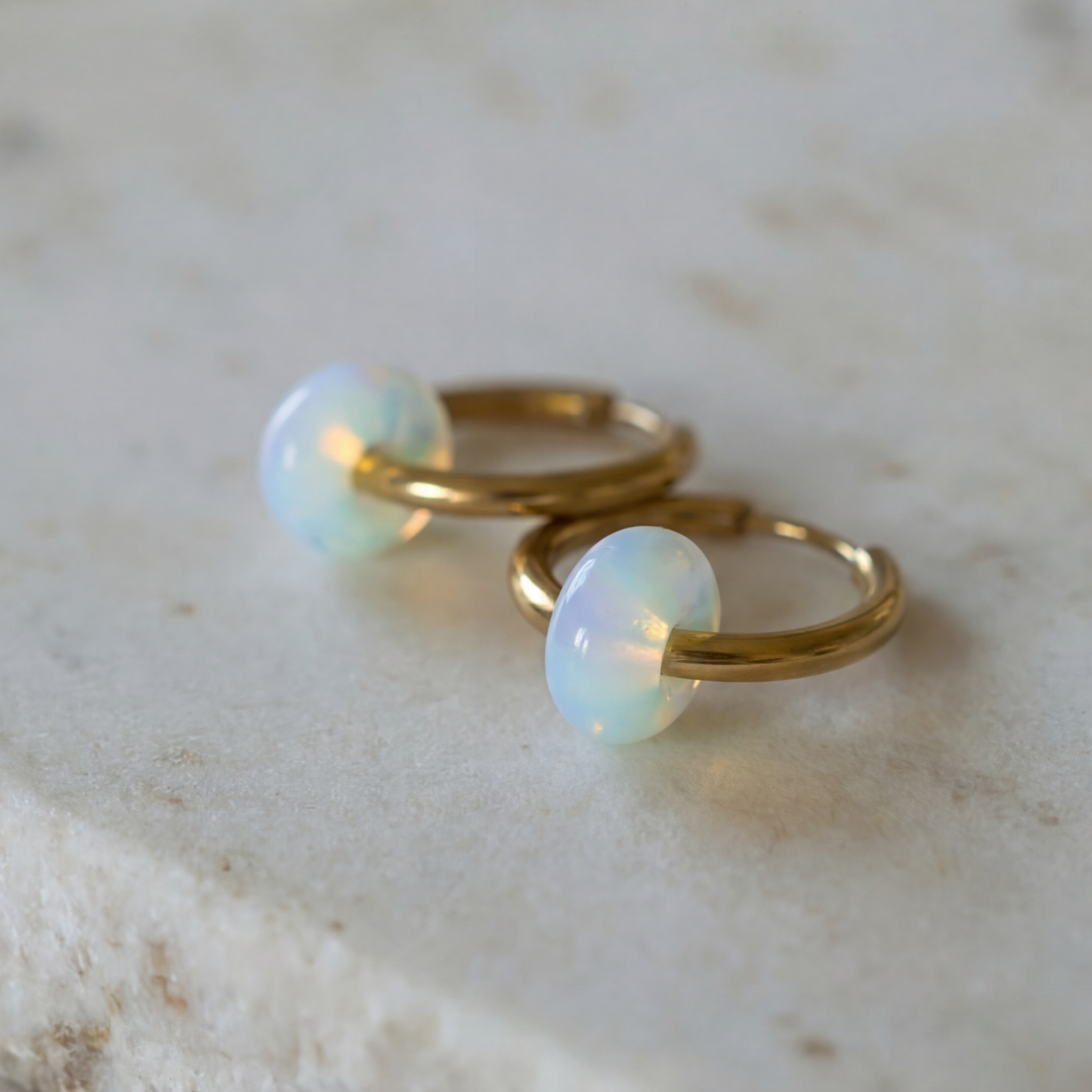 Opal Creolen Small Donut