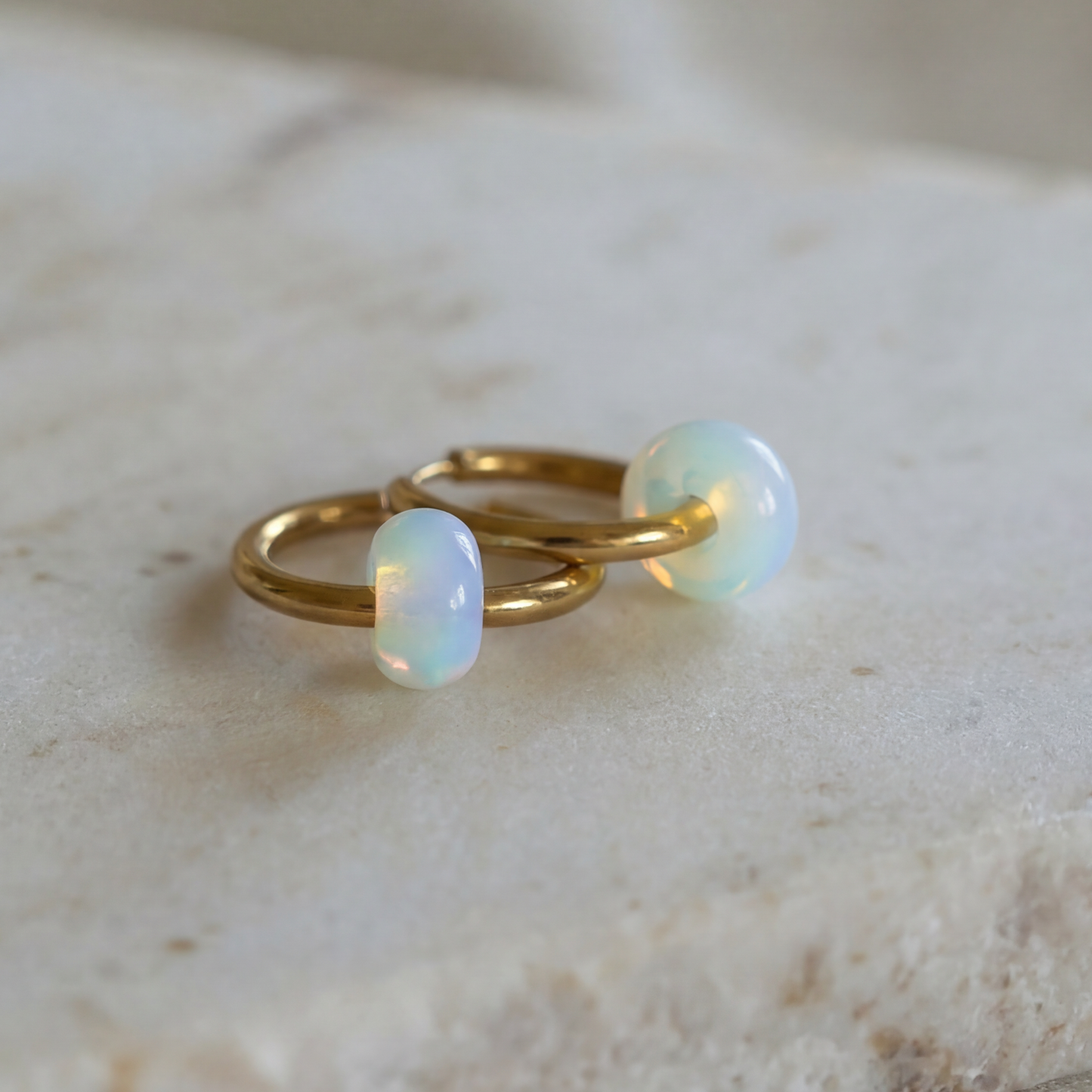 Opal Creolen Small Donut