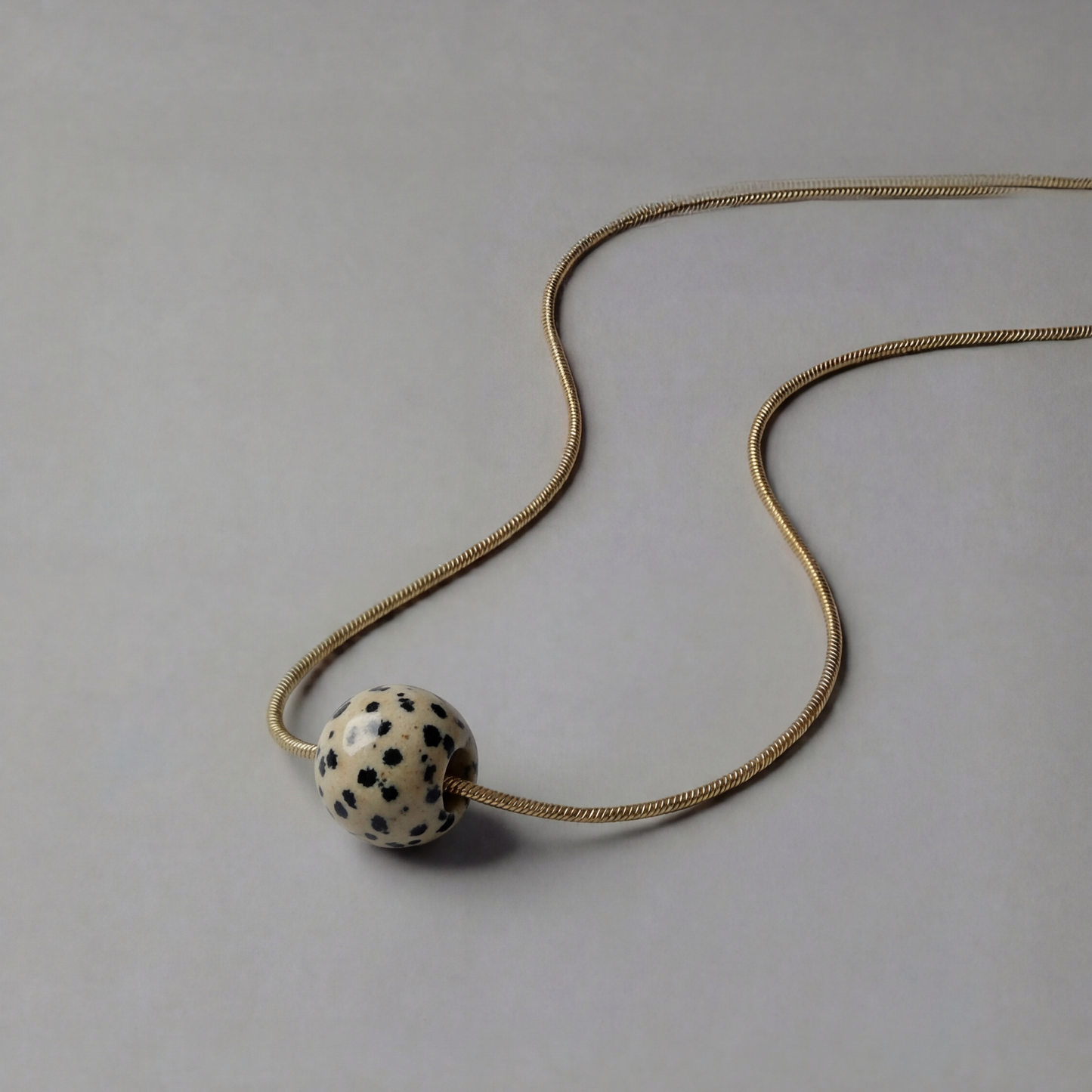Snake Chain Halskette Ball