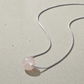 Rose Quartz Necklace Ball