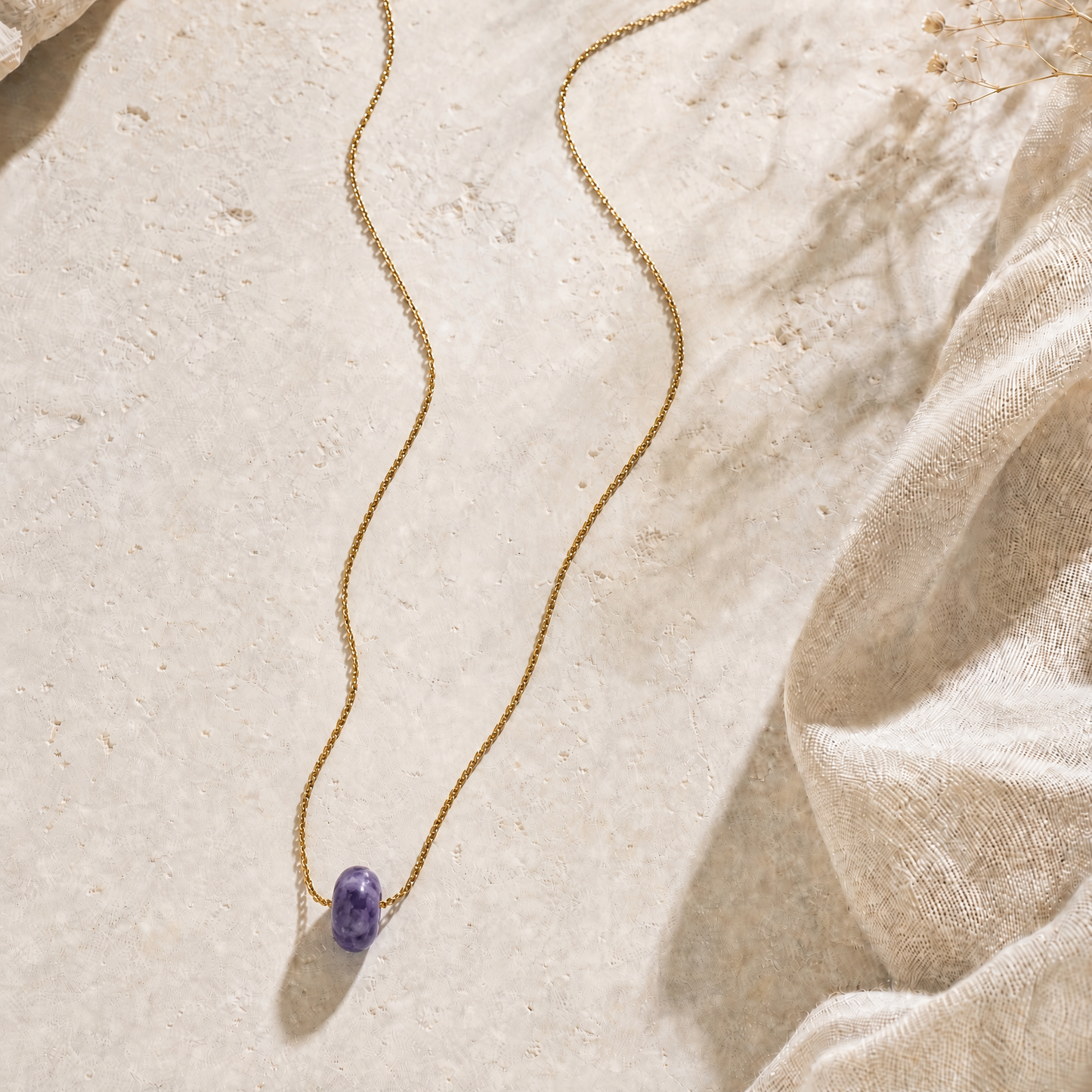 Fine S-Chain Necklace Small Donut