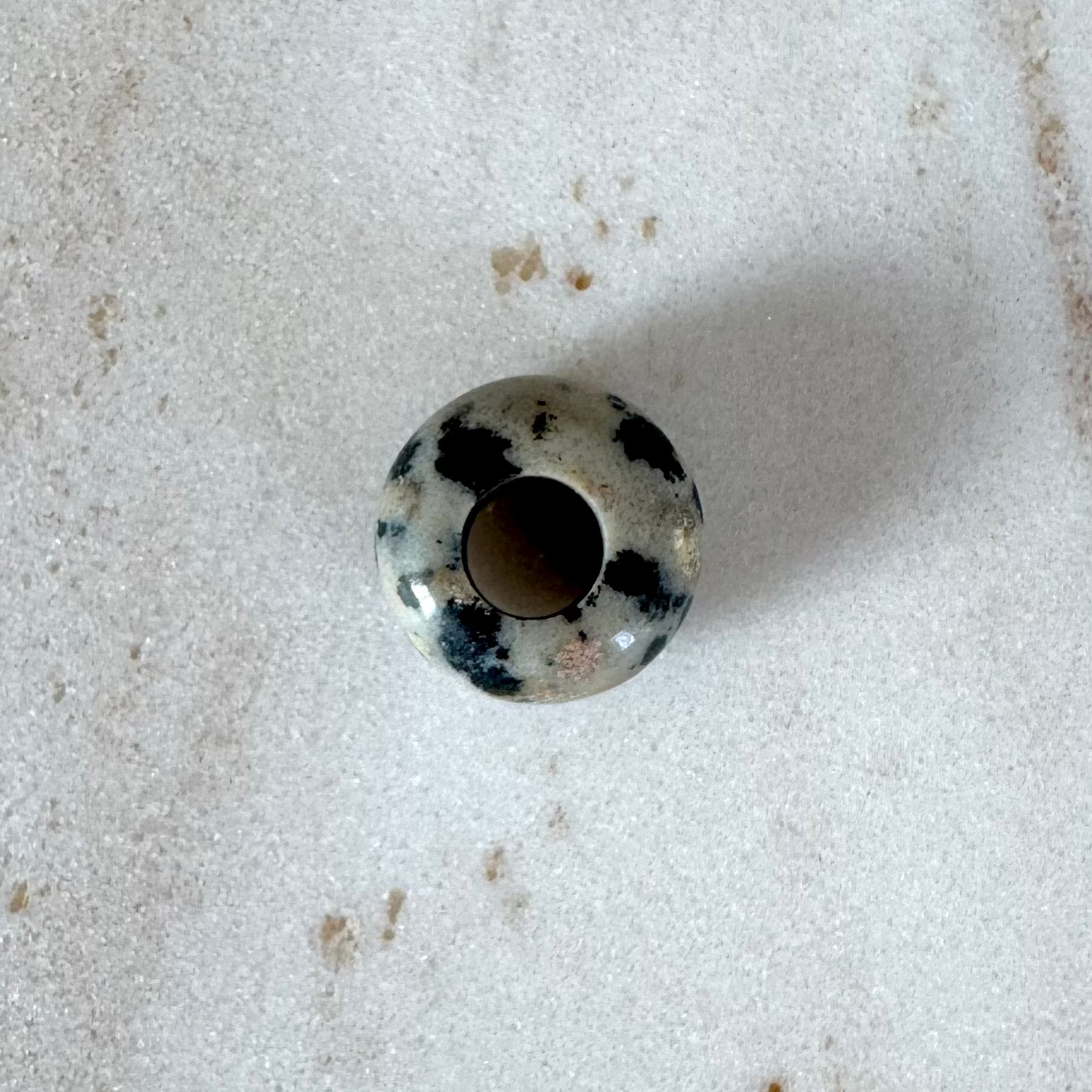 Dalmatian Jasper Small Donut