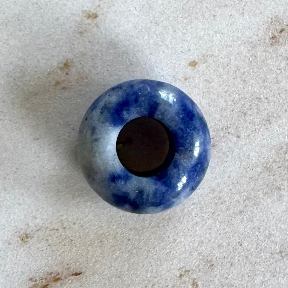 Blauer Flecken Jaspis Big Donut
