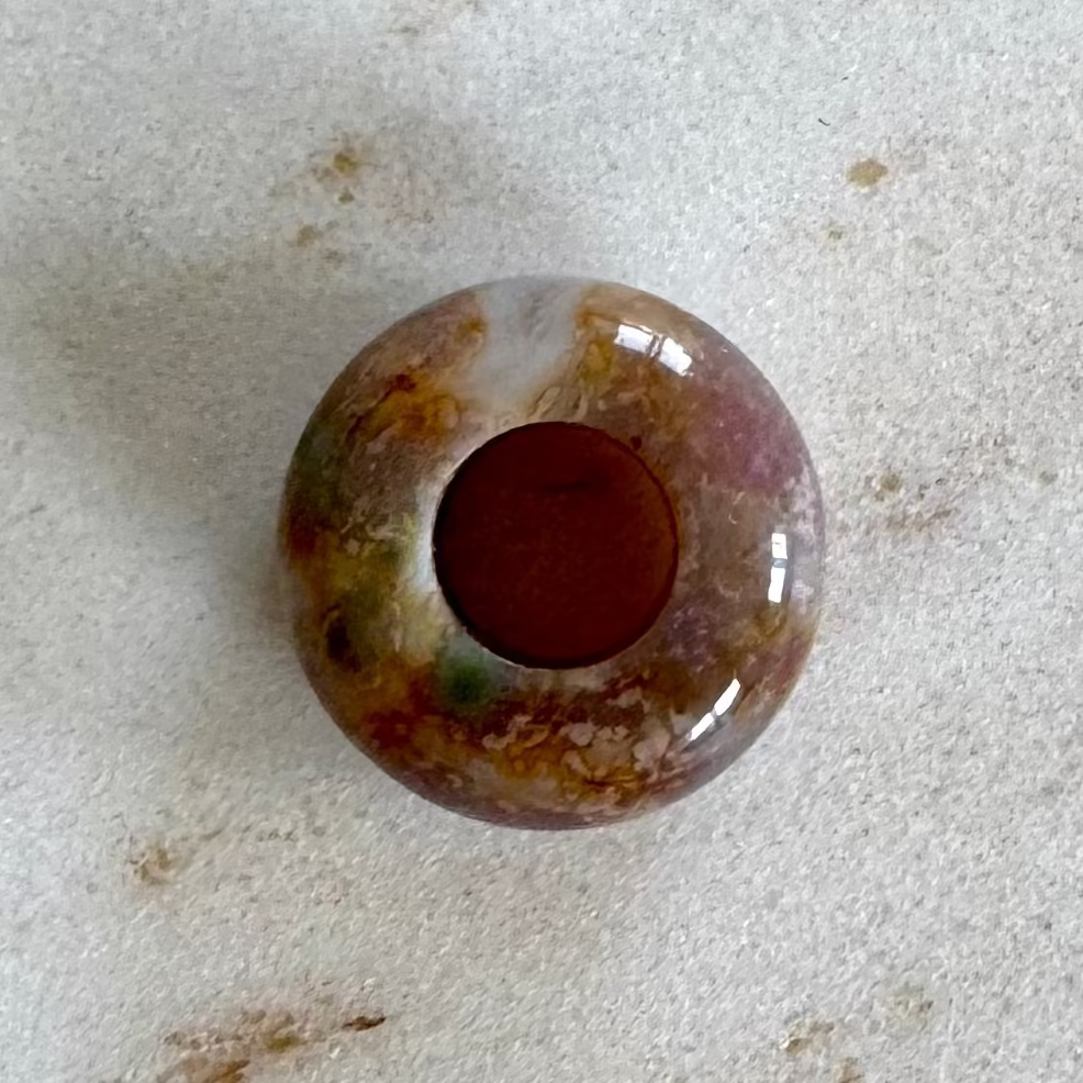 Lila Indischer Achat Big Donut