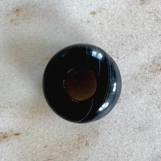 Black Agate Big Donut