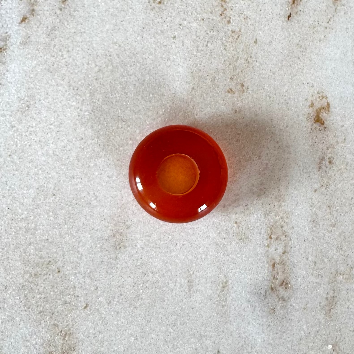 Roter Achat Small Donut