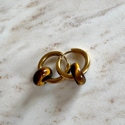 Tiger Eye Creoles Small Donut