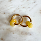 Yellow Chalcedony Creoles Big Donut