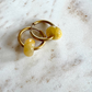Yellow Chalcedony Creoles Big Donut