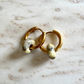 Bamboo Agate Creoles Small Donut