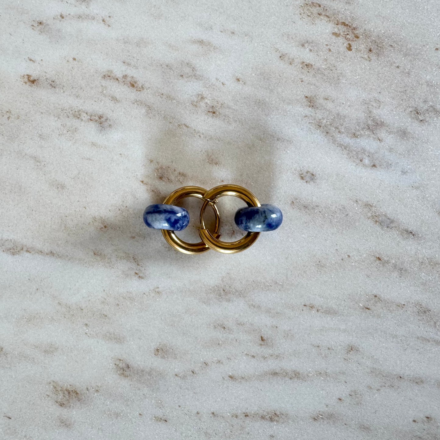 Blue Spot Jasper Creoles Small Donut