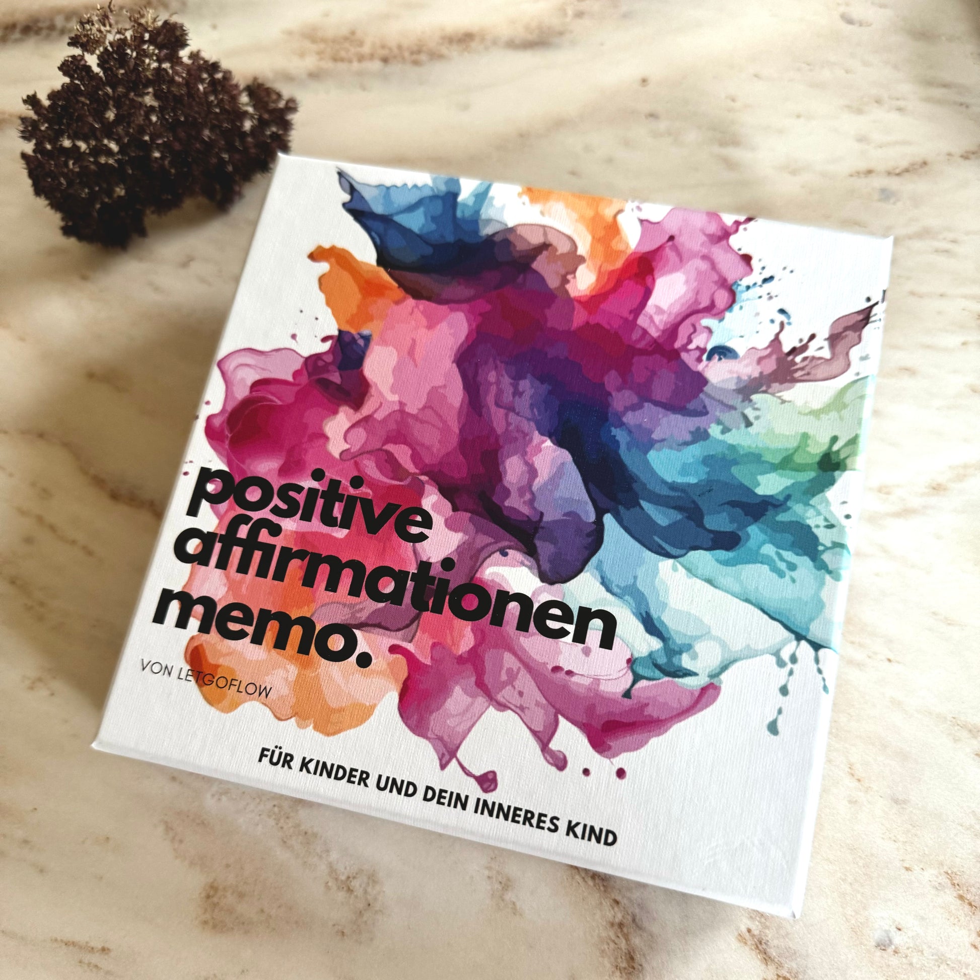 PAM farben frohes Memory Spiel mit positiven Affirmationen
