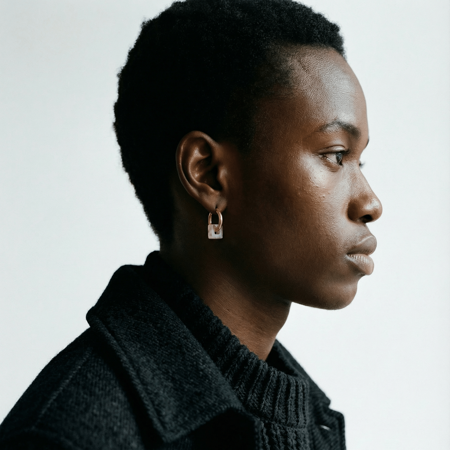 Strawberry Quartz Creoles Square