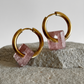 Strawberry Quartz Creoles Square